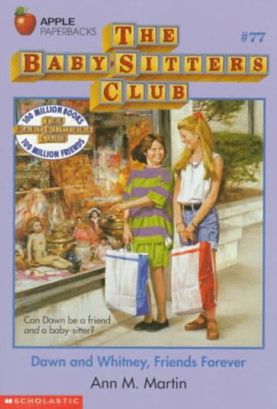 Book cover for "Dawn and Whitney, Friends Forever" by Ann M Martin