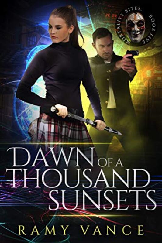 Book cover for "Dawn of a Thousand Sunsets and Three Dead Gods" by RE Vance