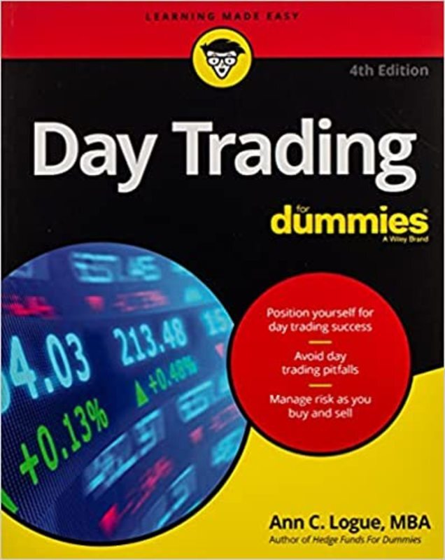 Book cover for "Day Trading For Dummies" by Ann C. Logue