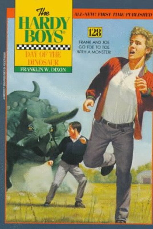 Book cover for "Day of the Dinosaur" by Franklin W Dixon