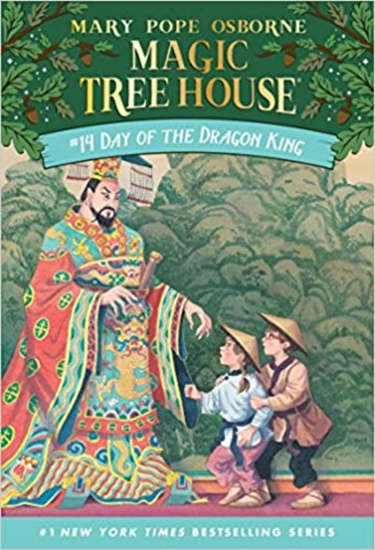 Book cover for "Day of the Dragon King / Palace of the Dragon King" by Mary Pope Osborne