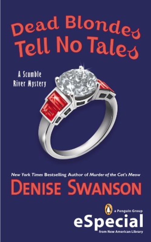 Book cover for "Dead Blondes Tell No Tales" by Denise Swanson