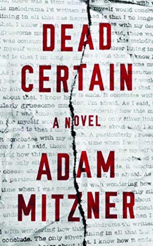 Book cover for "Dead Certain" by Adam Mitzner