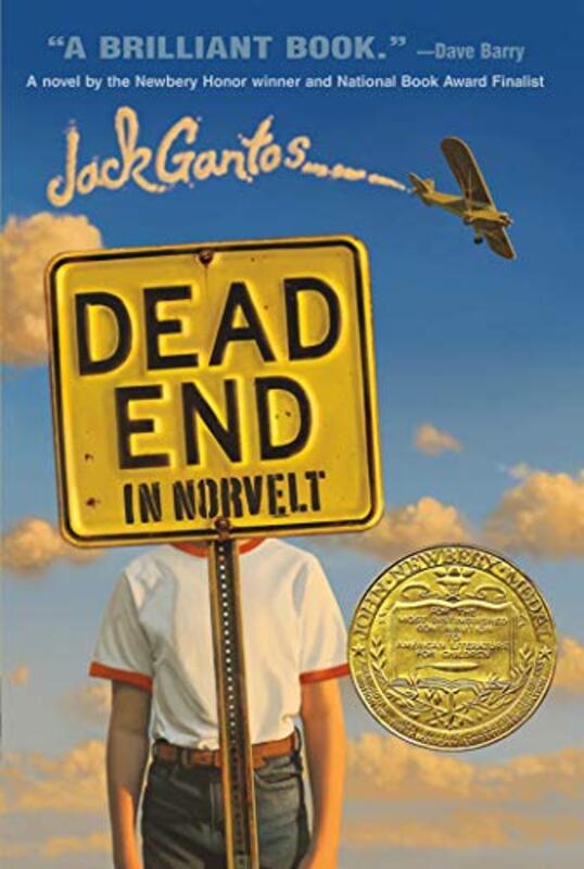 Book cover for "Dead End in Norvelt" by Jack Gantos