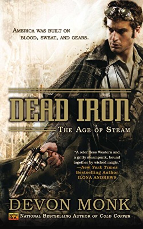 Book cover for "Dead Iron" by Devon Monk