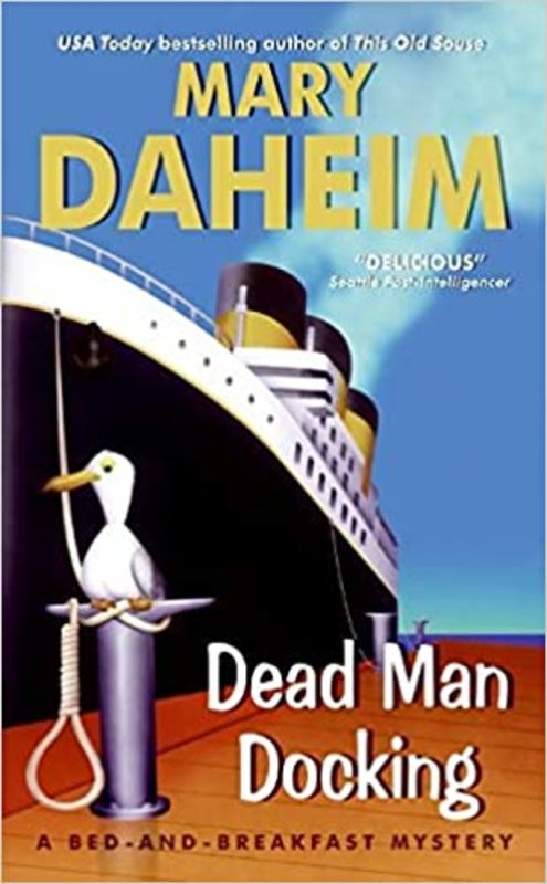 Book cover for "Dead Man Docking" by Mary Daheim