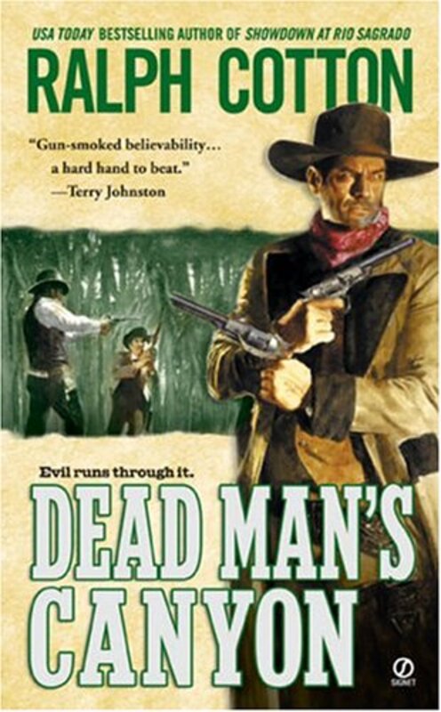 Book cover for "Dead Man's Canyon" by Ralph Cotton