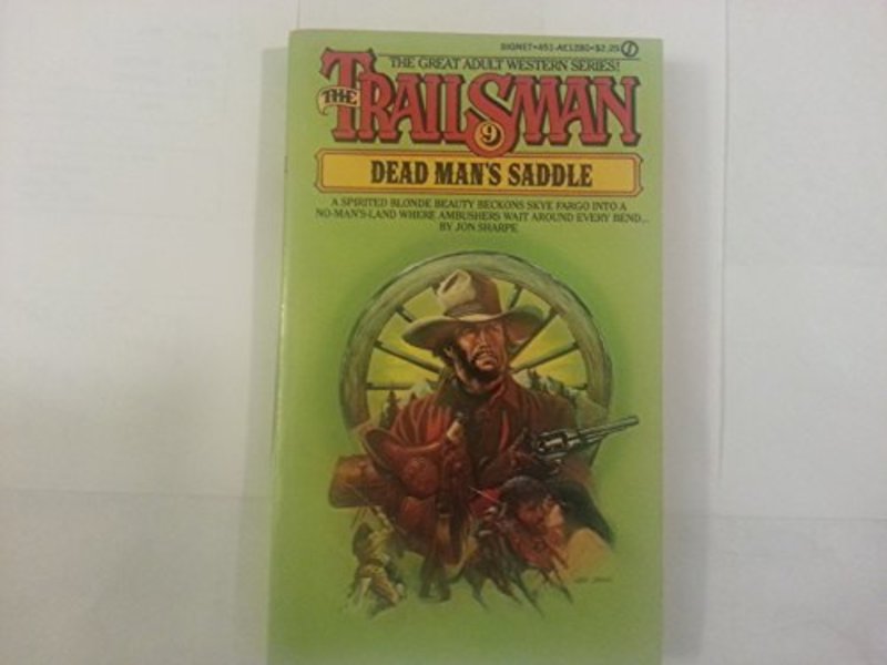 Book cover for "Dead Man's Saddle" by Jon Sharpe