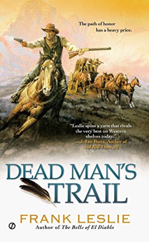Book cover for "Dead Man's Trail" by Frank Leslie