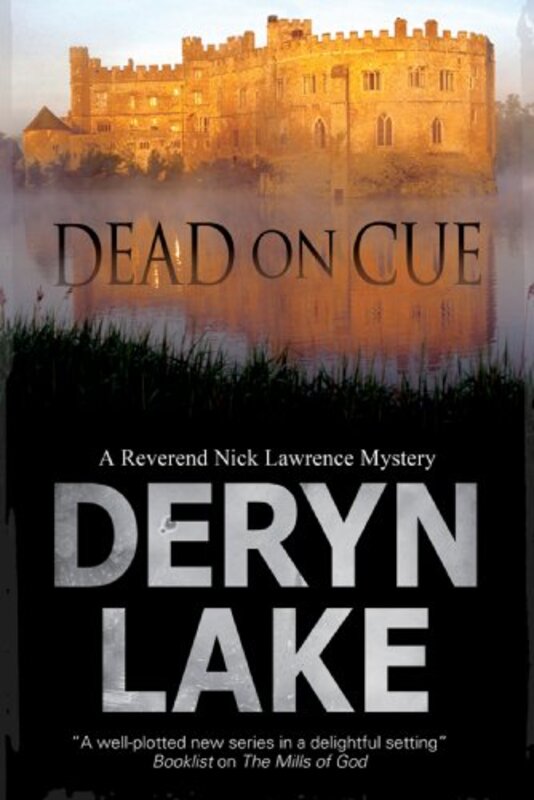 Book cover for "Dead on Cue" by Dinah Lampitt