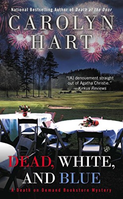 Book cover for "Dead, White, and Blue" by Carolyn Hart