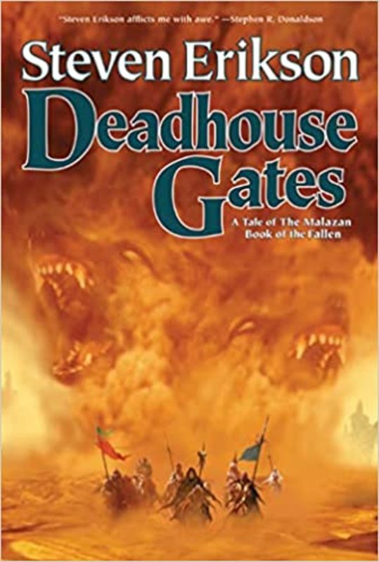 Book cover for "Deadhouse Gates" by Steven Erikson