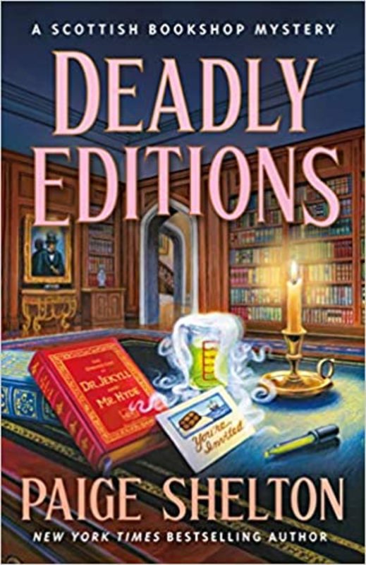 Book cover for "Deadly Editions" by Paige Shelton