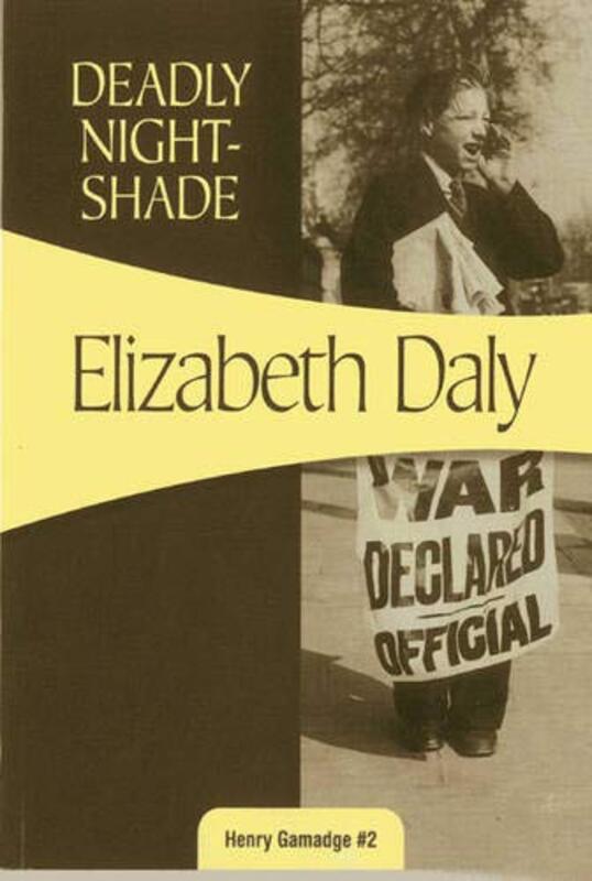 Book cover for "Deadly Nightshade" by Elizabeth Daly