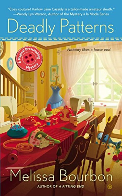 Book cover for "Deadly Patterns" by Melissa Bourbon Ramirez