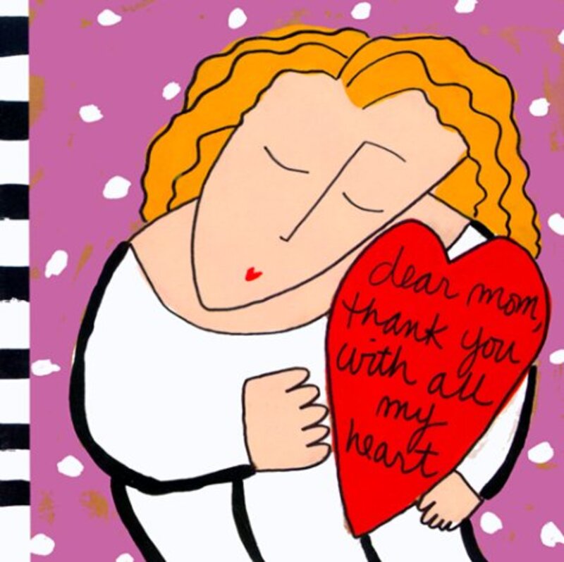 Book cover for "Dear Mom, Thank You With All of My Heart" by Sandra Magsamen