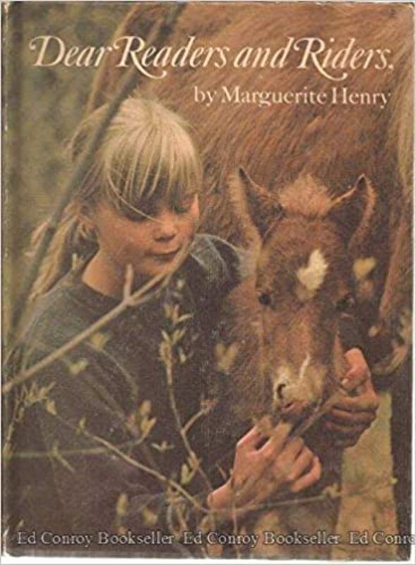 Book cover for "Dear Readers and Riders" by Marguerite Henry