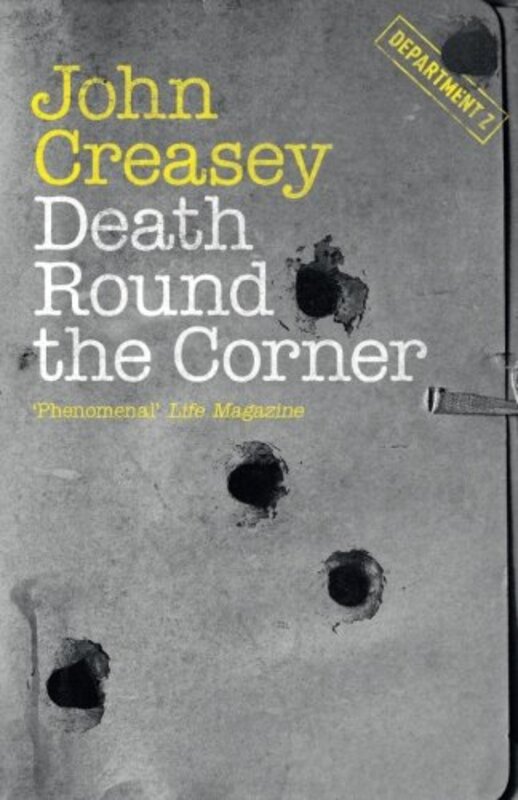 Book cover for "Death 'Round the Corner" by John Creasey