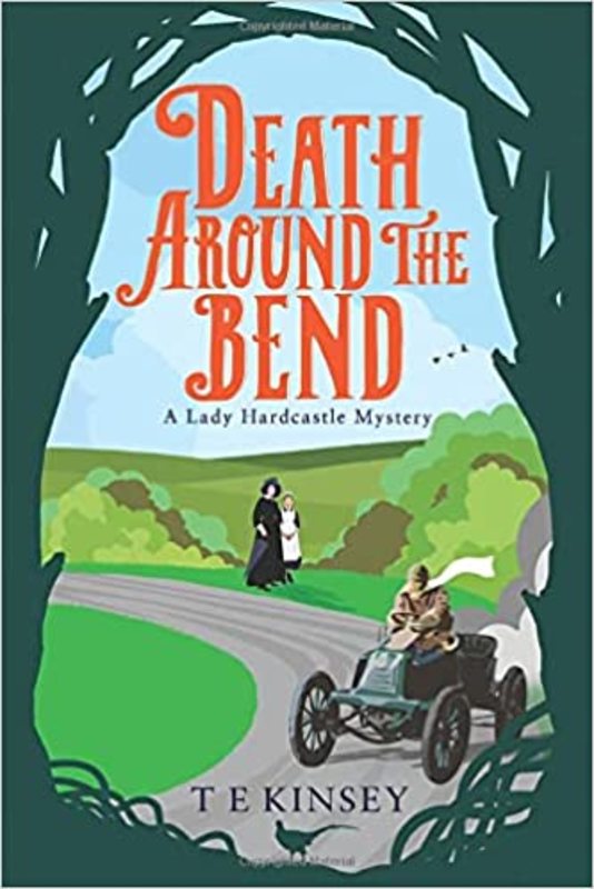 Book cover for "Death Around the Bend" by TE Kinsey
