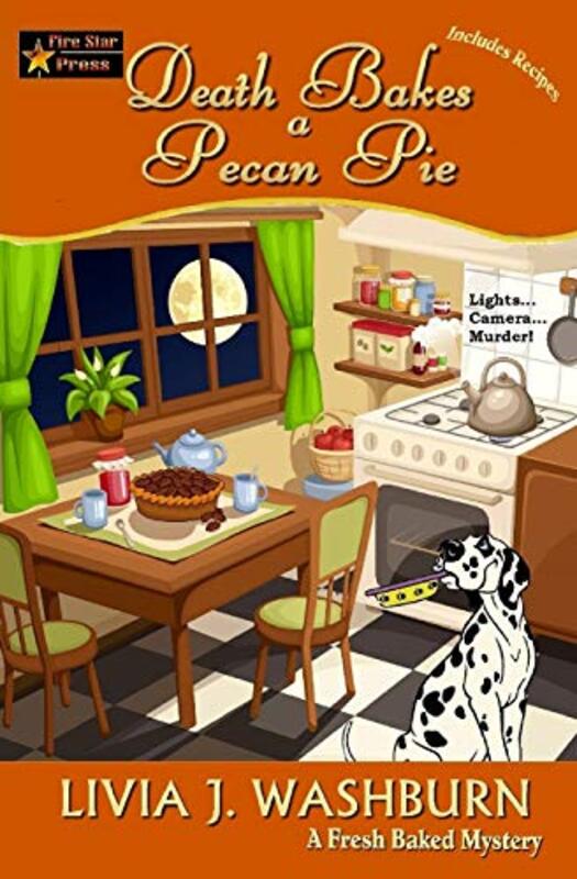 Book cover for "Death Bakes a Pecan Pie" by Livia J Washburn