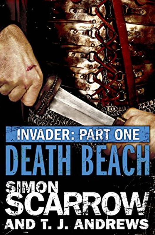 Book cover for "Death Beach" by Simon Scarrow