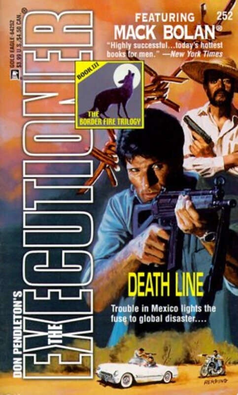 Book cover for "Death Line" by Don Pendleton