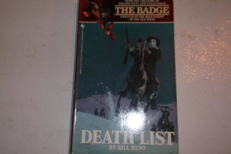 Book cover for "Death List" by Bill Reno