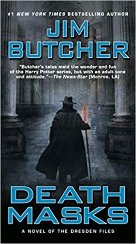 Book cover for "Death Masks" by Jim Butcher
