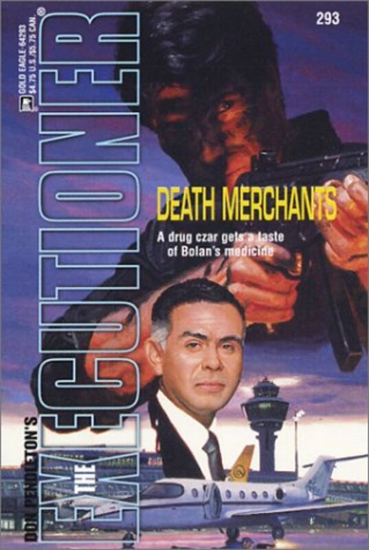 Book cover for "Death Merchants" by Don Pendleton