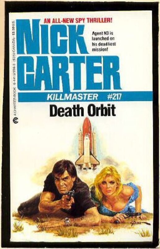 Book cover for "Death Orbit" by Nick Carter