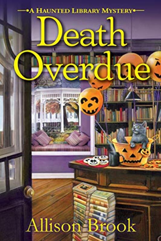 Book cover for "Death Overdue" by Allison Brook