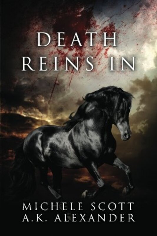 Book cover for "Death Reins In" by Michele Scott