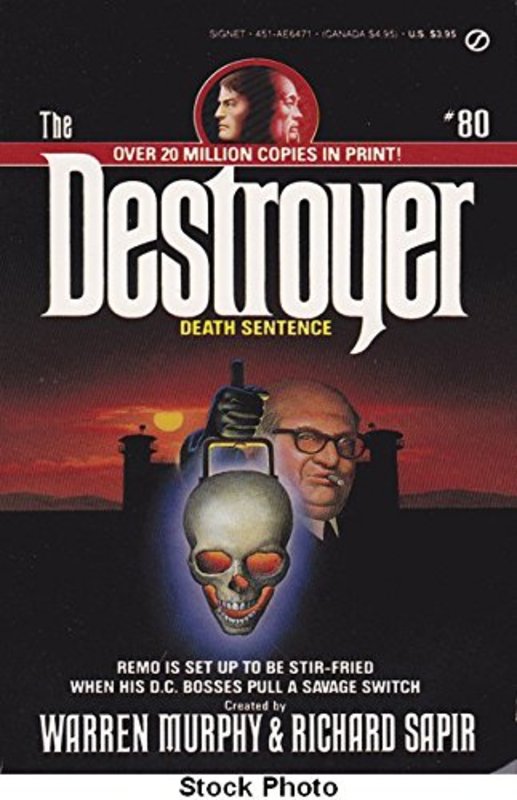Book cover for "Death Sentence" by Warren Murphy