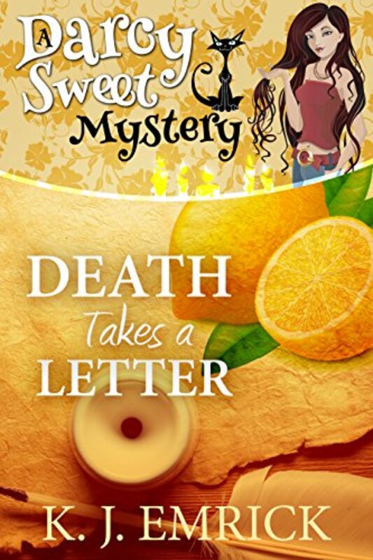 Book cover for "Death Takes a Letter" by KJ Emrick
