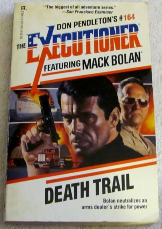 Book cover for "Death Trail" by Don Pendleton
