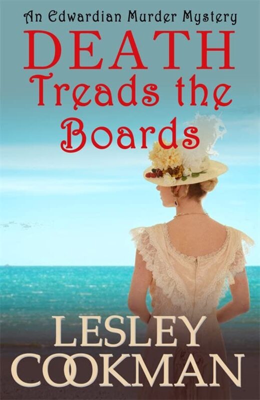 Book cover for "Death Treads the Boards" by Lesley Cookman