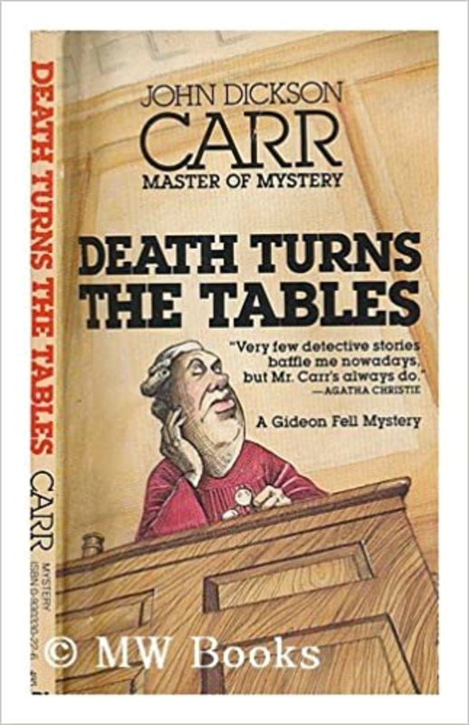 Book cover for "Death Turns the Tables" by John Dickson Carr
