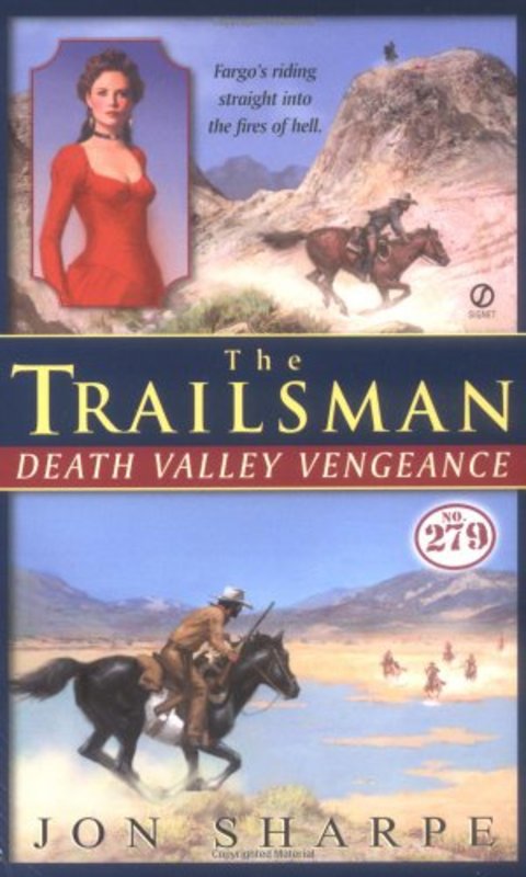 Book cover for "Death Valley Vengeance" by Jon Sharpe