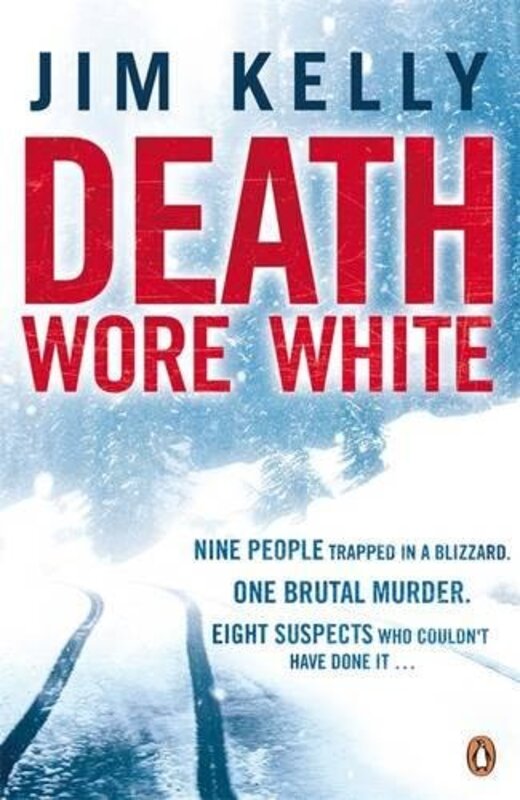 Book cover for "Death Wore White" by Jim Kelly
