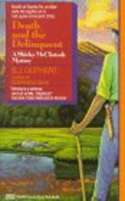 Book cover for "Death and the Delinquent" by BJ Oliphant