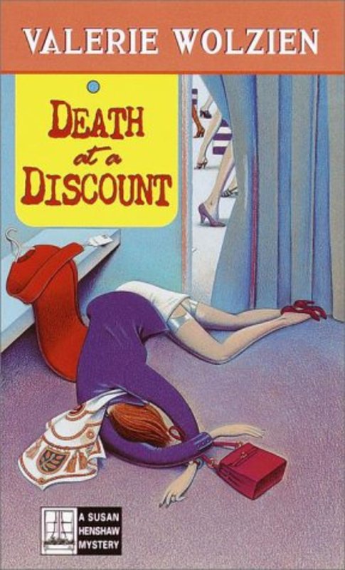 Book cover for "Death at a Discount" by Valerie Wolzien