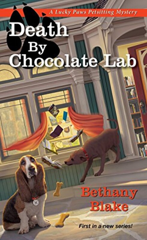 Book cover for "Death by Chocolate Lab" by Bethany Blake
