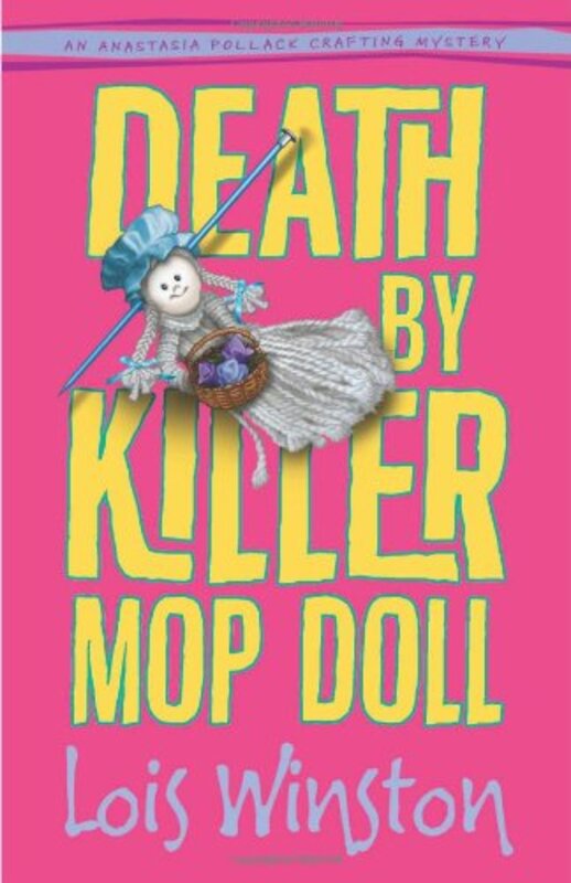 Book cover for "Death by Killer Mop Doll" by Lois Winston