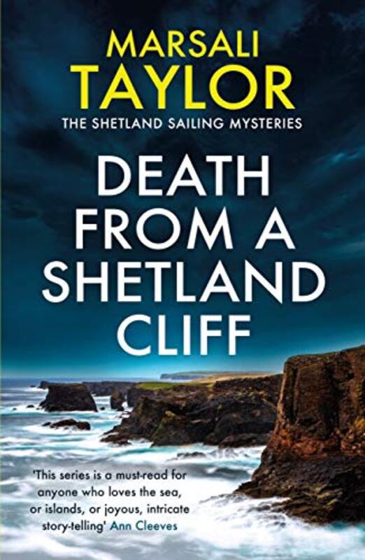 Book cover for "Death from a Shetland Cliff" by Marsali Taylor