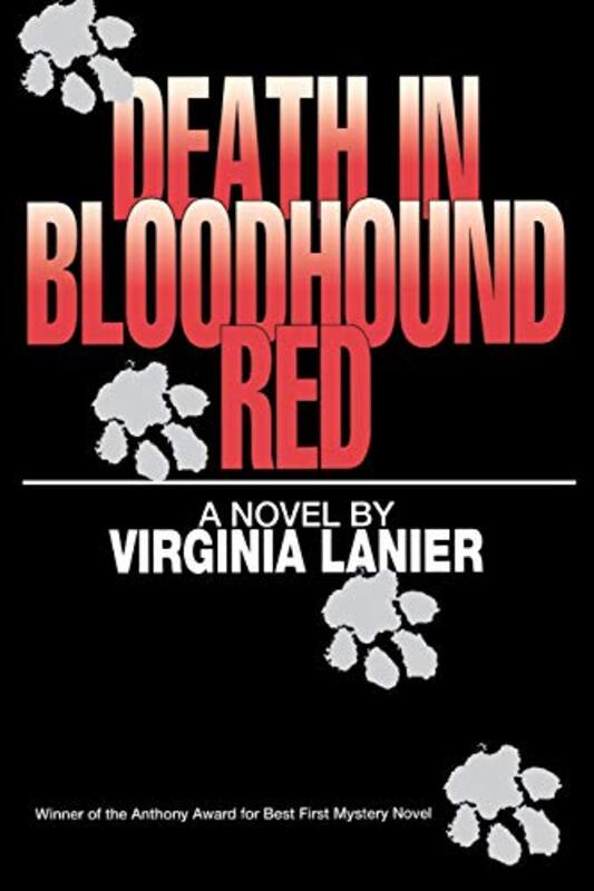 Book cover for "Death in Bloodhound Red" by Virginia Lanier