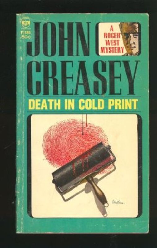 Book cover for "Death in Cold Print" by John Creasey