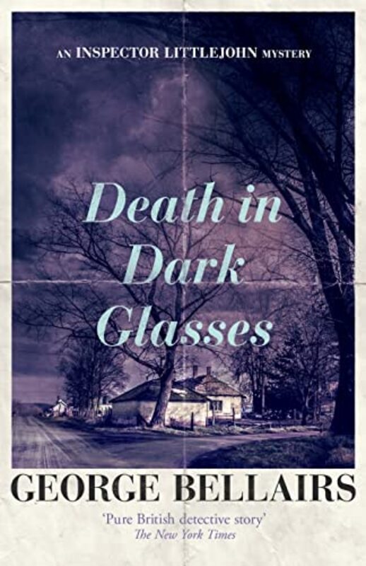 Book cover for "Death in Dark Glasses" by George Bellairs