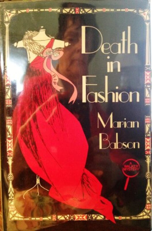 Book cover for "Death in Fashion" by Marian Babson