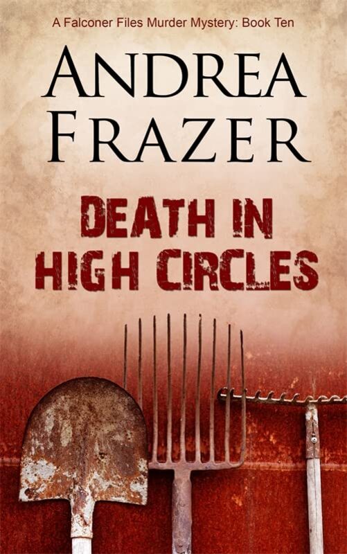 Book cover for "Death in High Circles" by Andrea Frazer