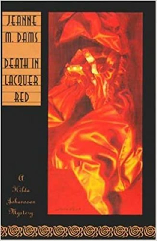Book cover for "Death in Lacquer Red" by Jeanne M Dams